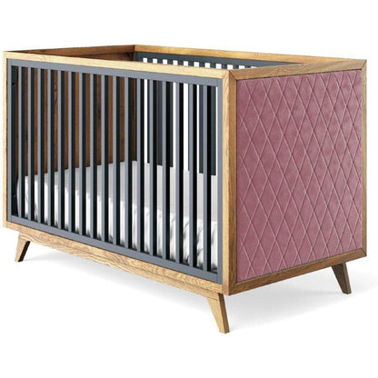 Romina Furniture Uptown Classic Crib (Tufted Sides) -