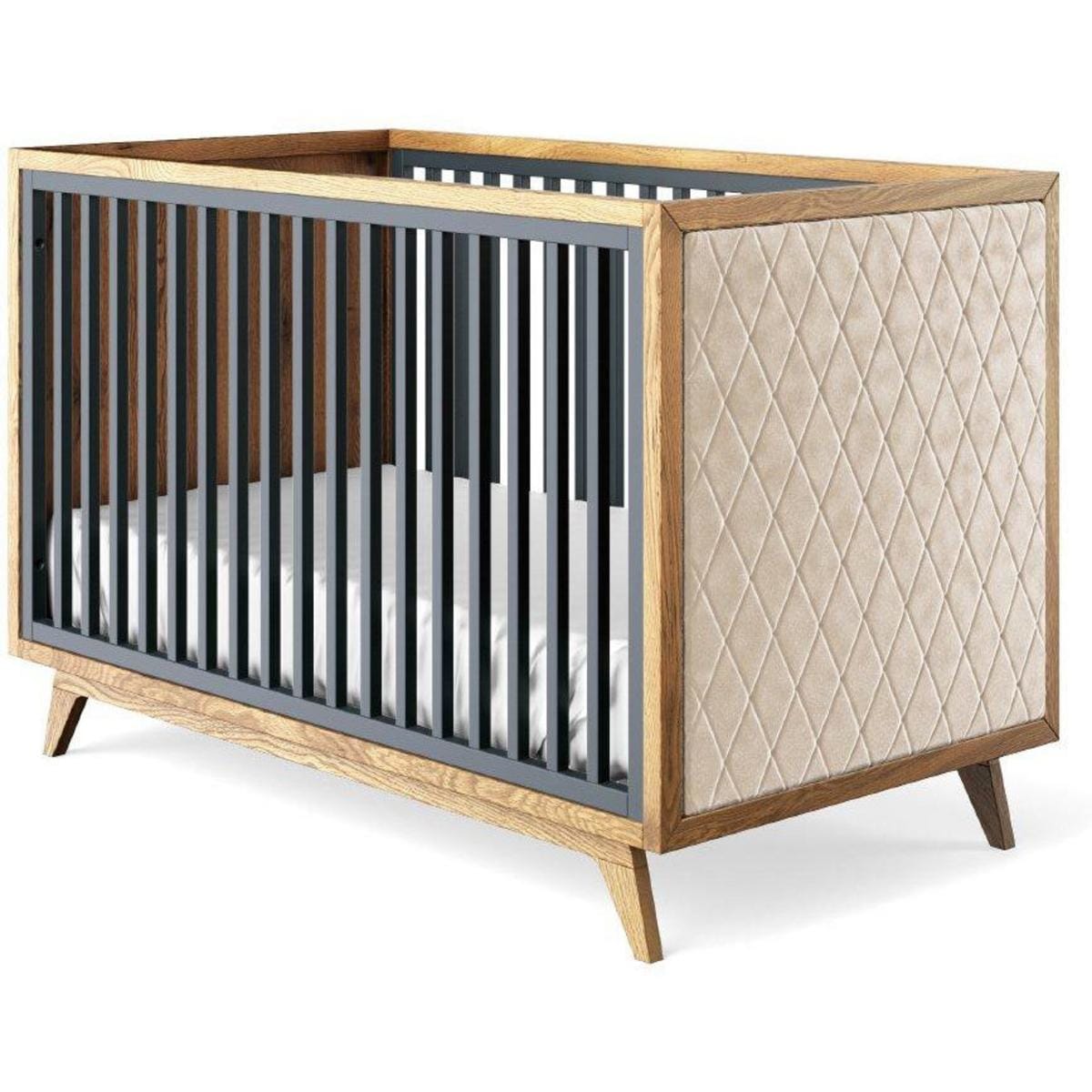 Romina Furniture Uptown Classic Crib (Tufted Sides) -