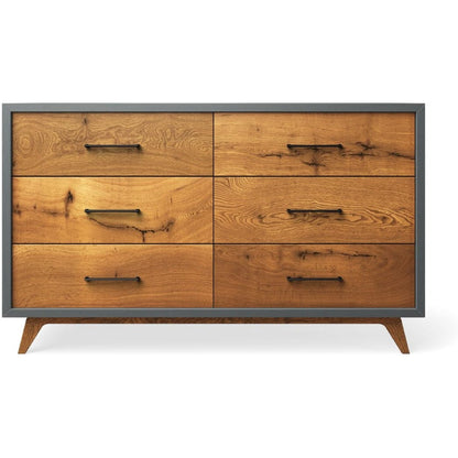 Romina Furniture Uptown Double Dresser - 15008-WG-BK