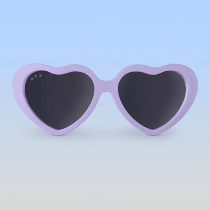 Roshambo Eyewear Polarized Baby Sunglasses - Heart - Lilac / Grey (0-2 years) - B-P-BLOSSOM-HEART