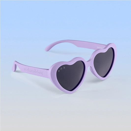 Roshambo Eyewear Polarized Baby Sunglasses - Heart - Lilac / Grey (0-2 years) - B-P-BLOSSOM-HEART