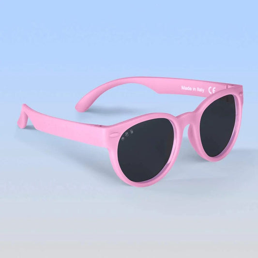 Roshambo Eyewear Polarized Baby Sunglasses - Popple Rounds - Light Pink / Grey (0-2 years) - B-P-POPPLE-ROUND
