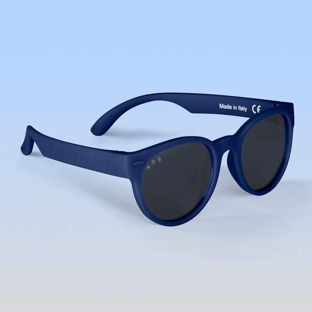 Roshambo Eyewear Polarized Baby Sunglasses - Simon Rounds - Navy / Grey (0-2 years) - B-P-SIMON-ROUND