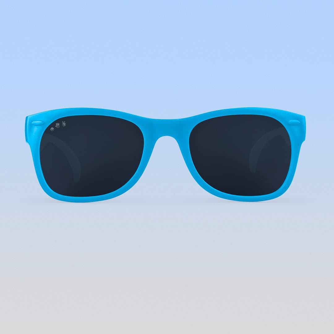 Roshambo Eyewear Polarized Baby Sunglasses - Wayfarer - Blue / Grey (0-2 years) - B-P-ZACK