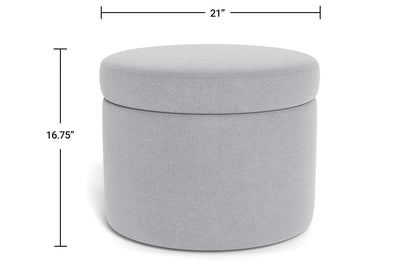 Monte Design Round Storage Ottoman -