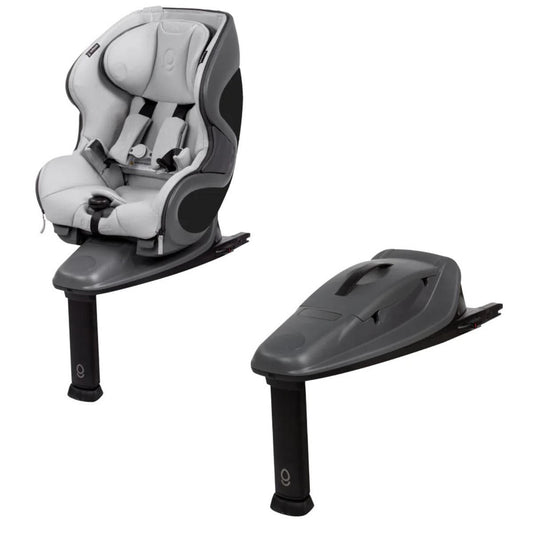 Babyark Classic Convertible Car Seat + Extra Base Bundle - Charcoal Grey / Glacier Ice - BASES-G011012010-05-03