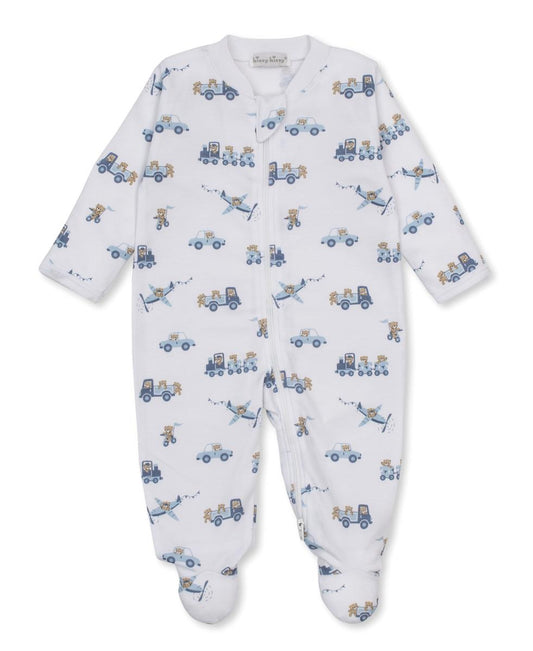 Kissy Kissy Footie w/ Zip Print - Multi, 3-6M