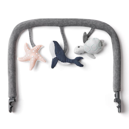 Ergobaby Evolve Bouncer Toy Bar - Ocean Wonders Charcoal Grey - EVLBNCTBOCWNCG