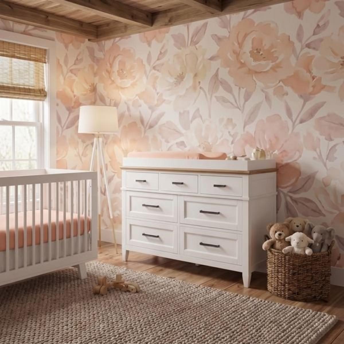 Sugar + Maple Contoured Changing Pad Cover - Classic Pink
