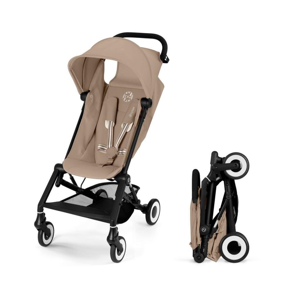 Cybex Agis Ultra-Compact Travel Stroller - Almond Beige – Albee Baby Cybex Agis Ultra-Compact Travel Stroller - Almond Beige – Albee Baby