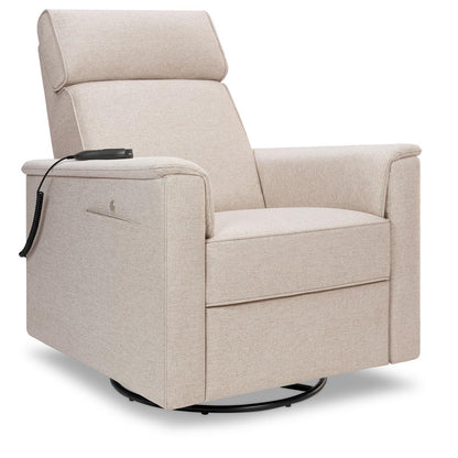 Namesake Willa Deluxe Power Glider Recliner w/ Heat & Massage - Performance Beach Eco-Weave - M17183PBEW