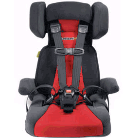 SafeGuard GO Portable Booster Car Seat in Crimson Red - F17920