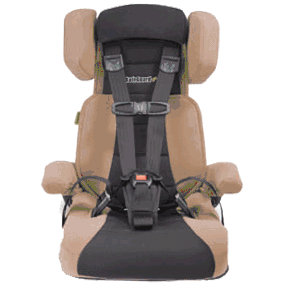 SafeGuard GO Portable Booster Car Seat in Saddle Brown - F100165