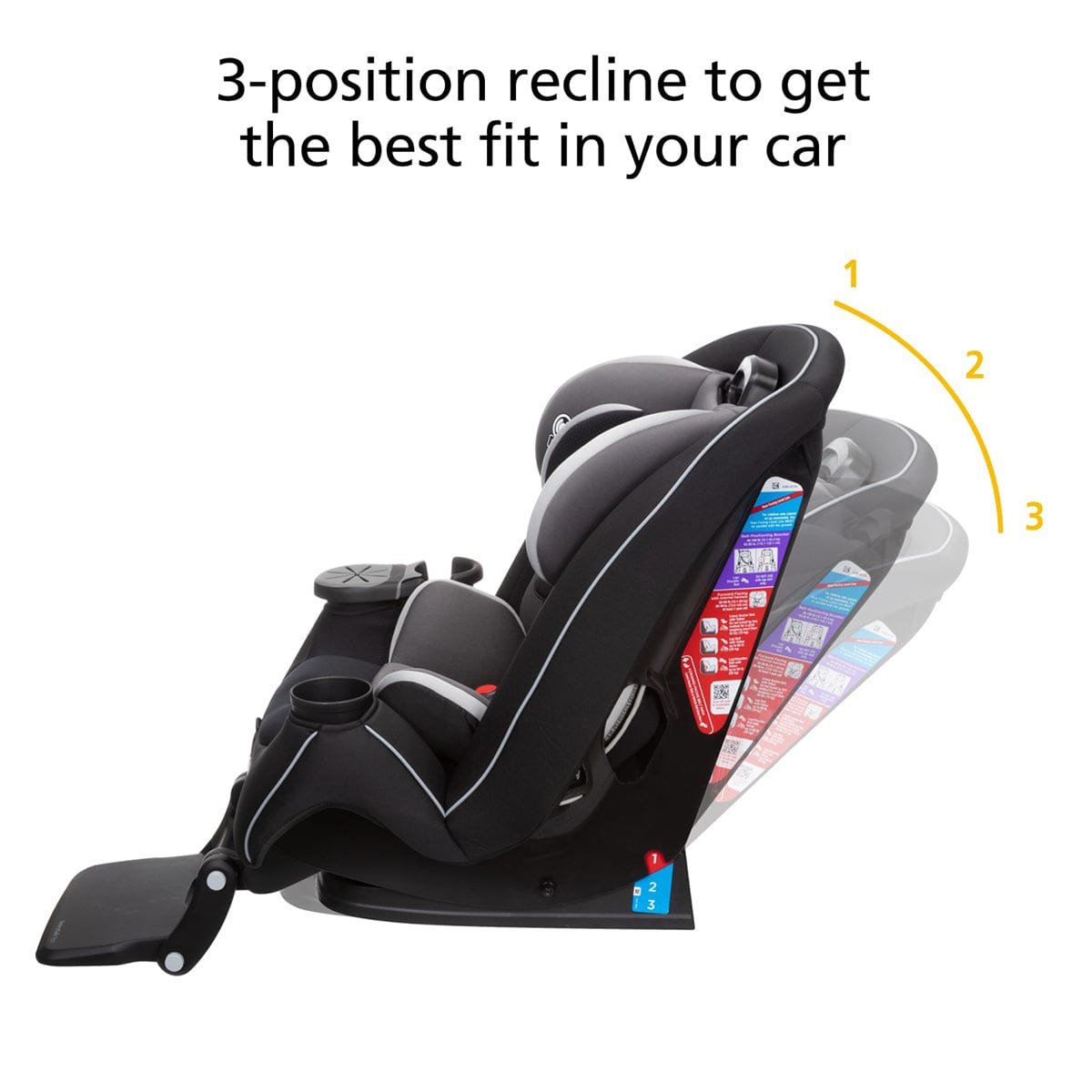 Safety 1st Grow and Go Extend 'n Ride LX All-in-One Convertible Car Seat - Winehouse - CC292GIO