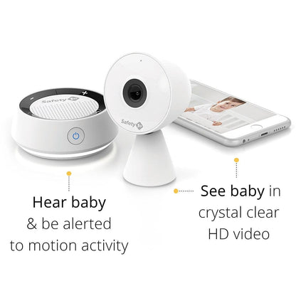 Safety 1st HD WiFi Baby Monitor with Sound & Movement Detecting Audio Unit - MO1630500
