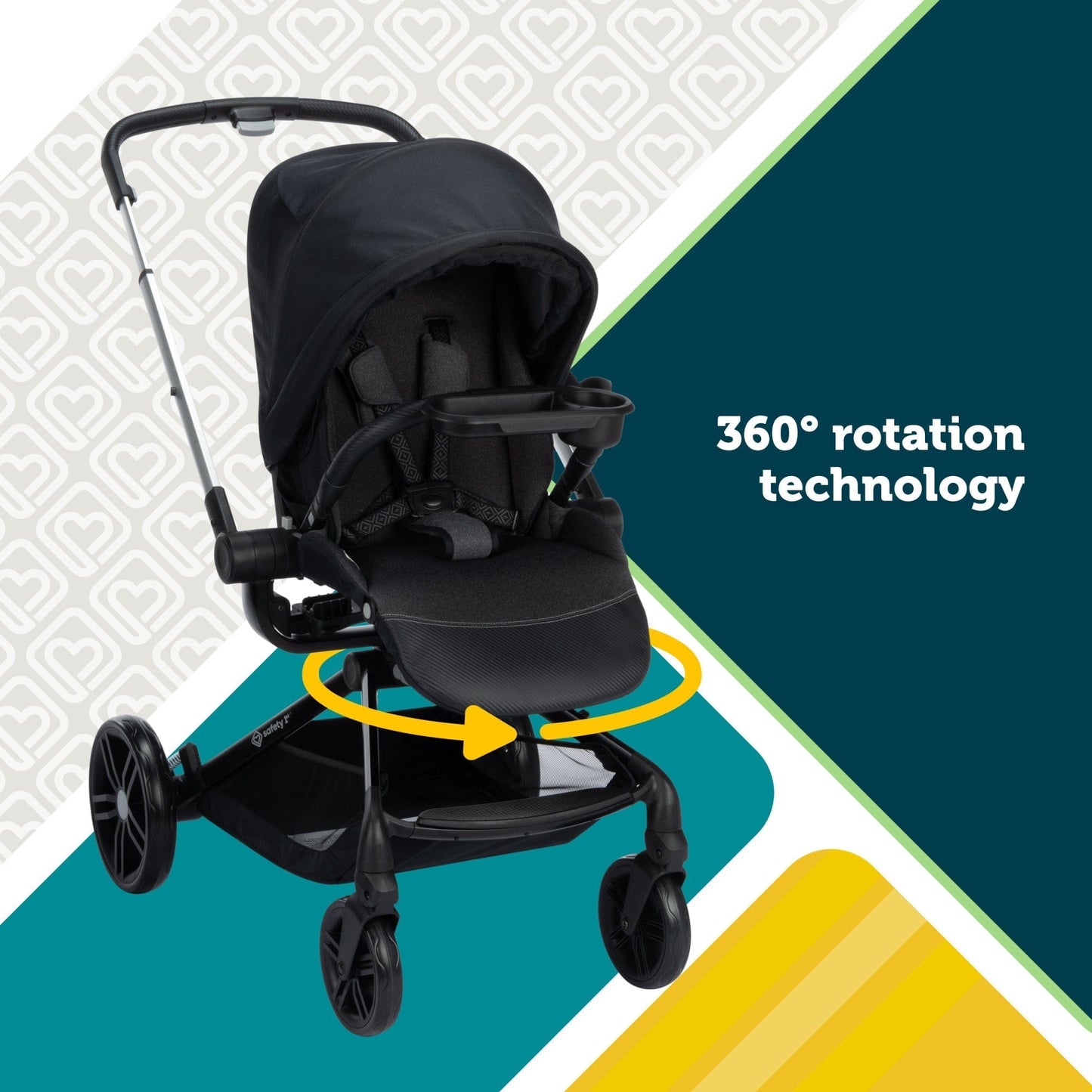Safety 1st Turn and Go 360 Rotating Modular Travel System - Shade - TR482HRB