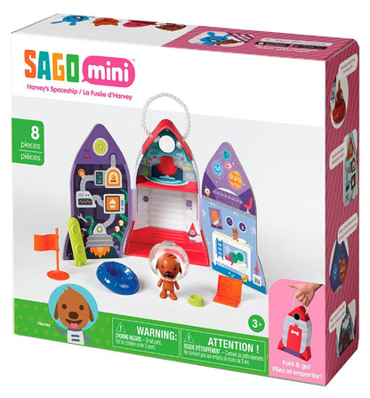 Sago Mini Portable Playset - Harvey's Spaceship - SM-TY-HARSPCSP-01