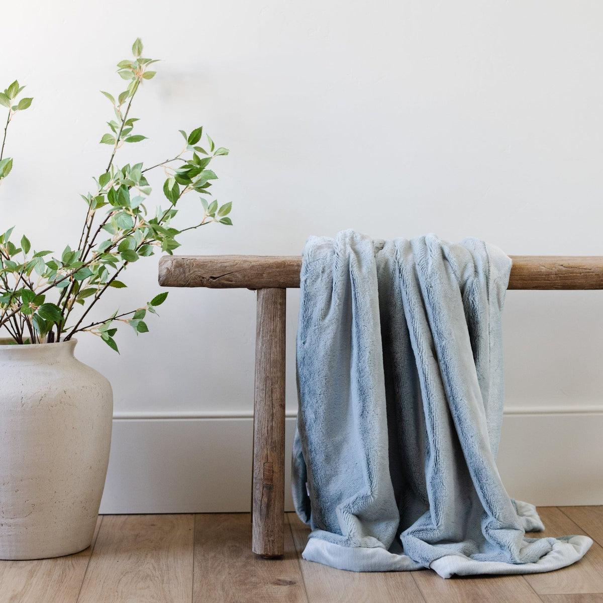 Saranoni Lush Receiving Blanket - Chambray - Image 4