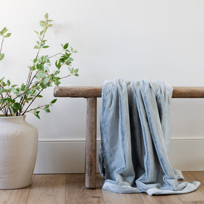 Saranoni Lush Receiving Blanket - Chambray - Image 4