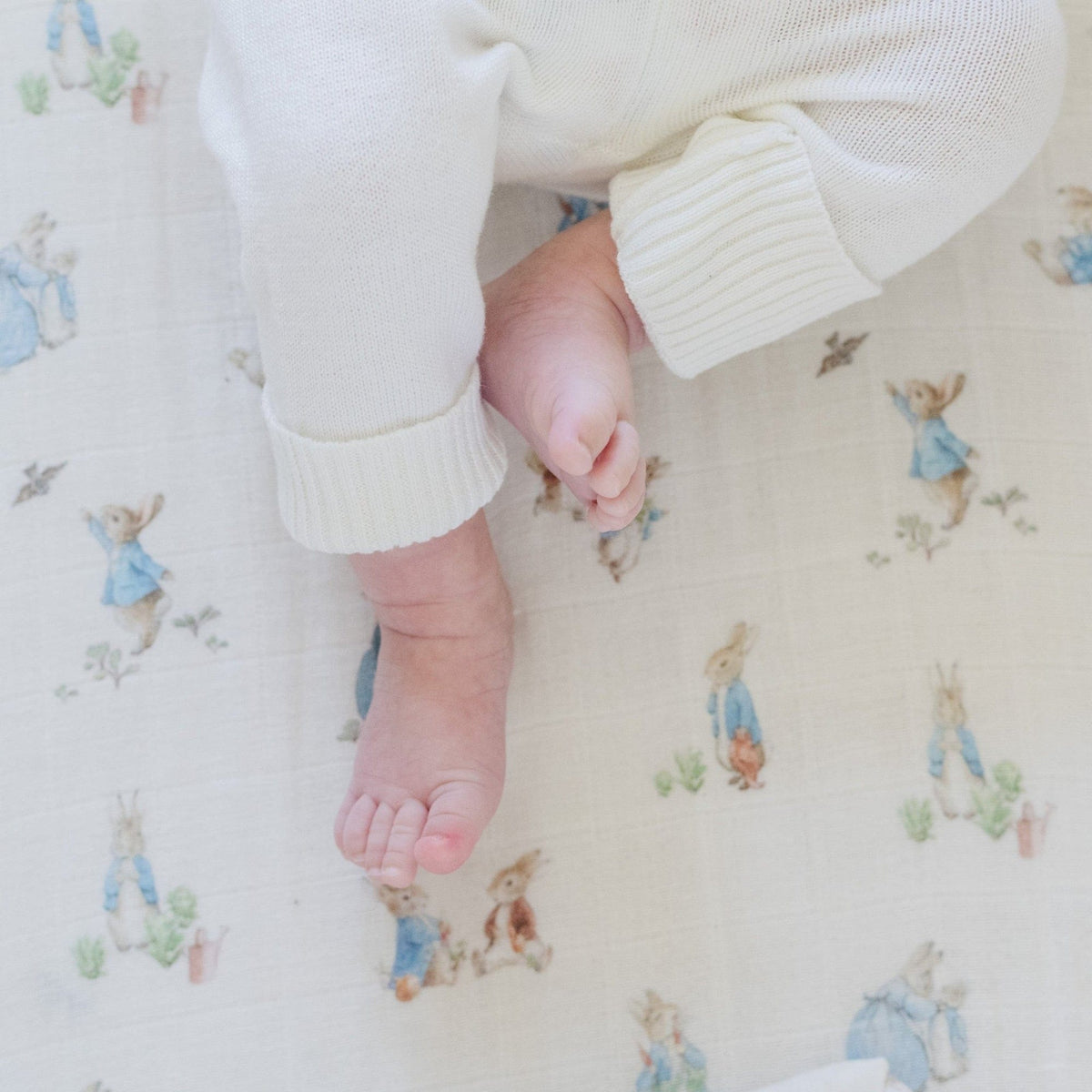 Saranoni Peter Rabbit Cotton Muslin Changing Cover - Boy