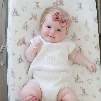 Saranoni Peter Rabbit Cotton Muslin Changing Cover - Girl - Image 3