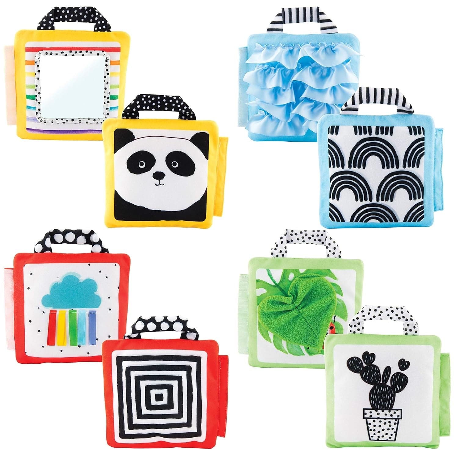 Sassy Reversible Soft Sensory Activity Panels, 4 Count - 80912FB