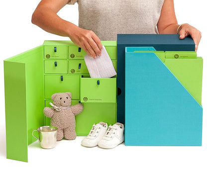 Savor "The Library" Baby Keepsake Box - Ocean