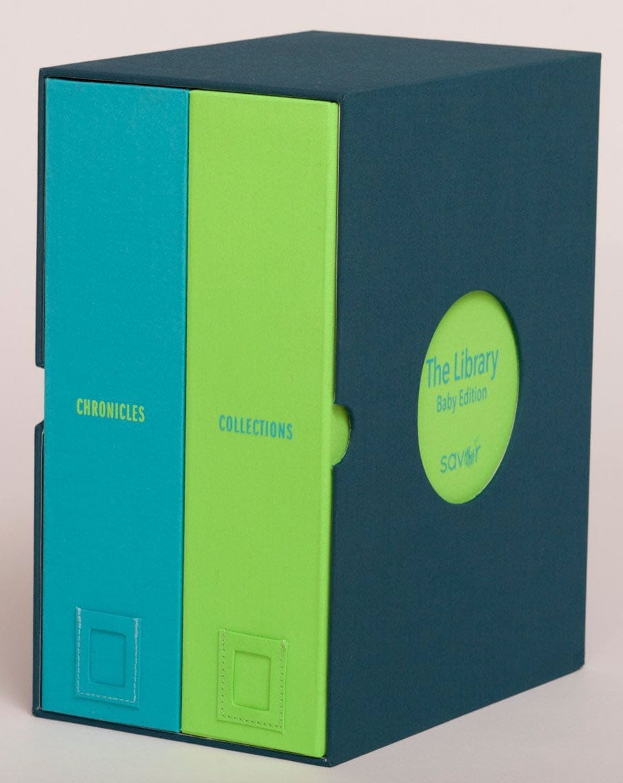 Savor "The Library" Baby Keepsake Box - Ocean