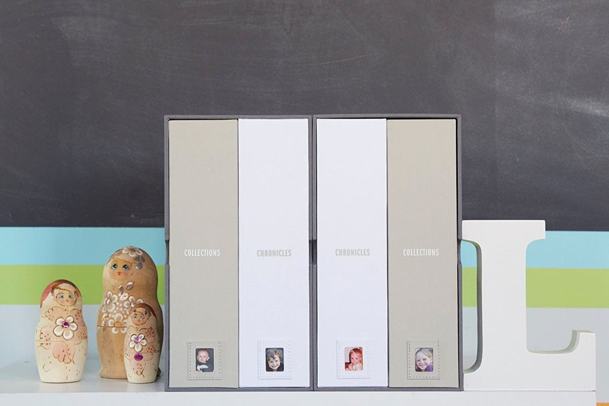 Savor "The Library" Baby Keepsake Box - Slate