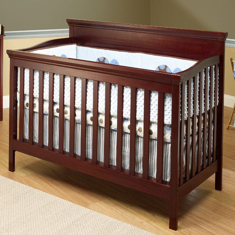 SB2 Katherine Crib with Toddler Rail in Merlot - 325-M