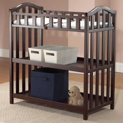 SB2 Lynn 3 Piece Nursery Set in Merlot - Crib, Princeton 3 Drawer Dresser & Dressing Table - 425-1115-25-M