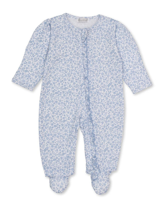 Kissy Kissy Footie w/ Zip Print - Lt Blue, 3-6M