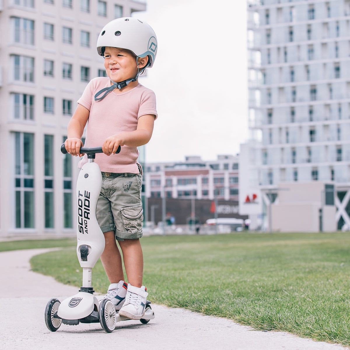 Scoot & Ride Highwaykick 1 Convertible Scooter - Ash - SRUS-HWK1-ASH