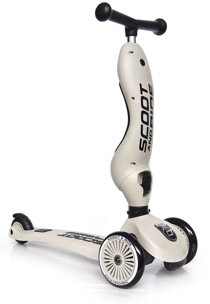 Scoot & Ride Highwaykick 1 Convertible Scooter - Ash - SRUS-HWK1-ASH