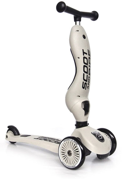 Scoot & Ride Highwaykick 1 Convertible Scooter - Ash - SRUS-HWK1-ASH