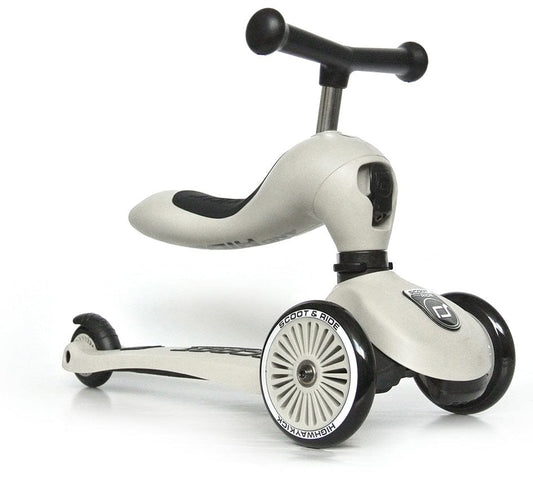 Scoot & Ride Highwaykick 1 Convertible Scooter - Ash - SRUS-HWK1-ASH