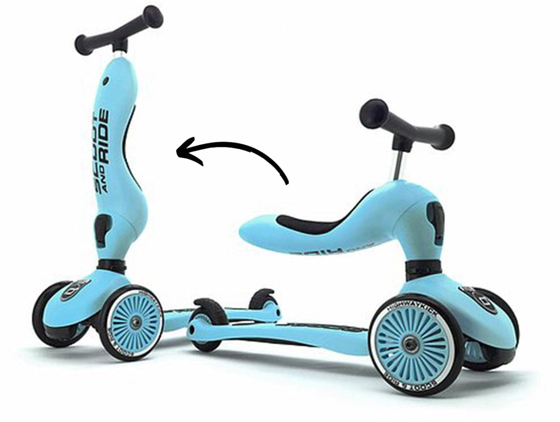 Scoot & Ride Highwaykick 1 Convertible Scooter - Blueberry - SRUS-HWK1-BLUEBERRY