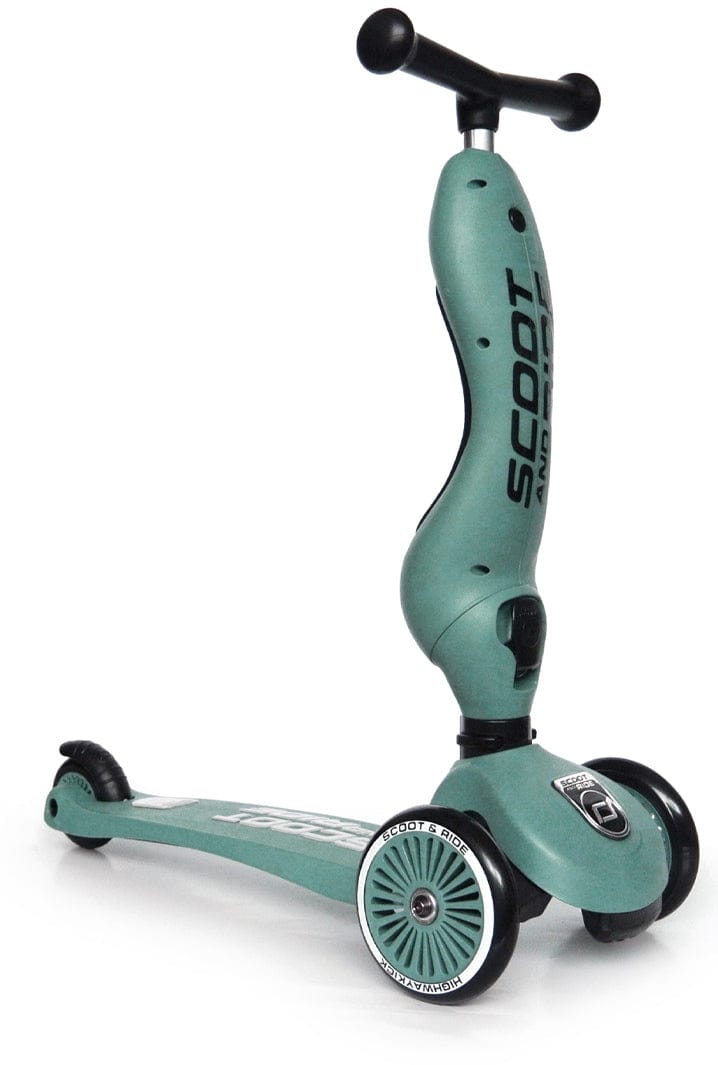 Scoot & Ride Highwaykick 1 Convertible Scooter - Forest - SRUS-HWK1-FOREST