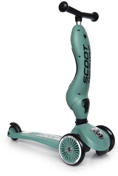 Scoot & Ride Highwaykick 1 Convertible Scooter - Forest - SRUS-HWK1-FOREST