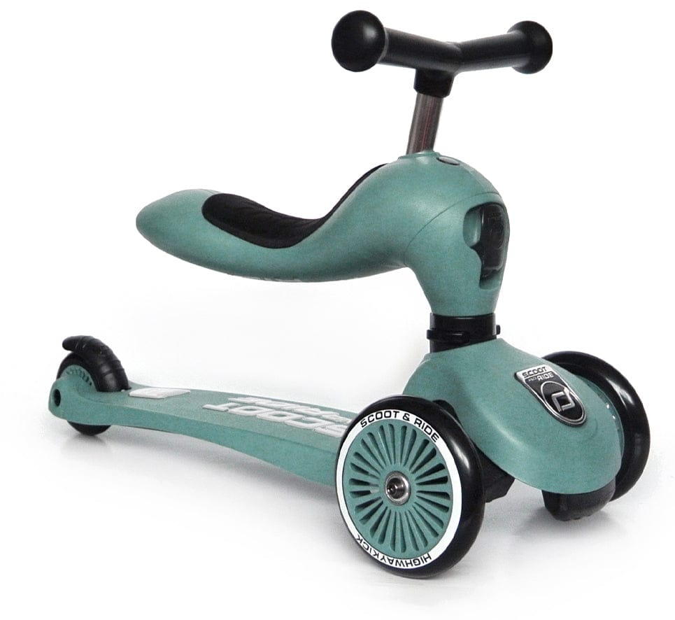 Scoot & Ride Highwaykick 1 Convertible Scooter - Forest - SRUS-HWK1-FOREST