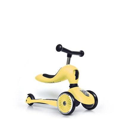 Scoot & Ride HighwayKick 1 Convertible Scooter - Lemon - SRUS-HWK1-LEMON