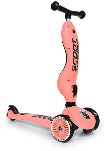 Scoot & Ride Highwaykick 1 Convertible Scooter - Peach - SRUS-HWK1-PEACH