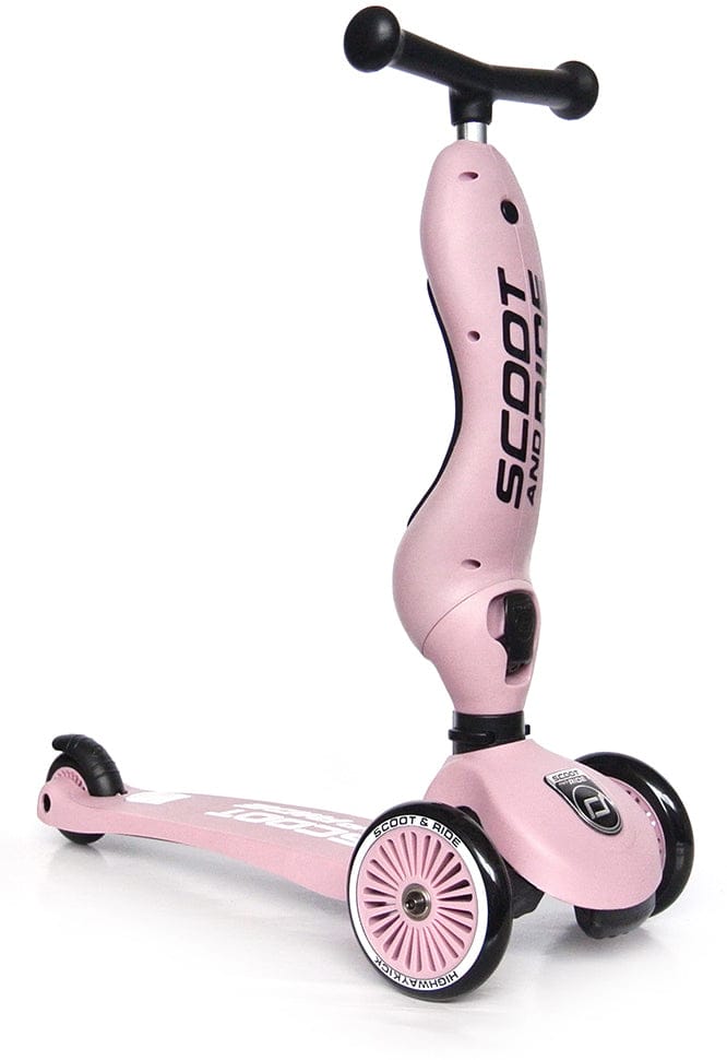 Scoot & Ride Highwaykick 1 Convertible Scooter - Rose - SRUS-HWK1-ROSE