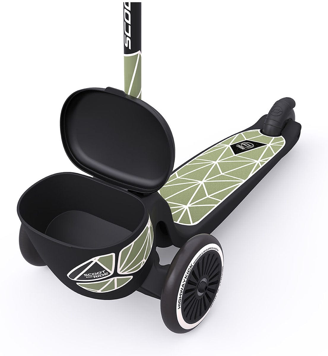 Scoot & Ride Highwaykick 2 Lifestyle Scooter - Green Lines - SRUS-HWK2-GREENLINES
