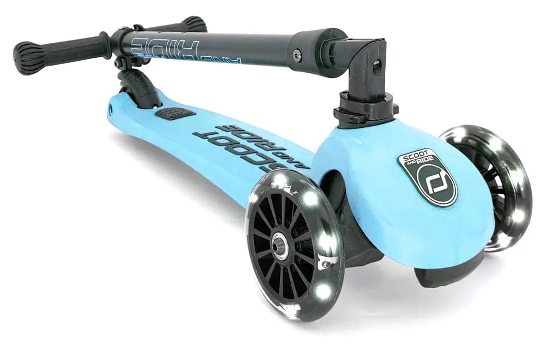 Scoot & Ride HighwayKick3 LED Scooter - Blueberry - SRUS-HWK3-BLUEBERRY