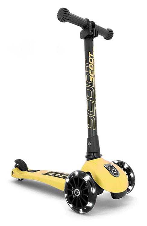 Scoot & Ride HighwayKick3 LED Scooter - Lemon - SRUS-HWK3-LEMON