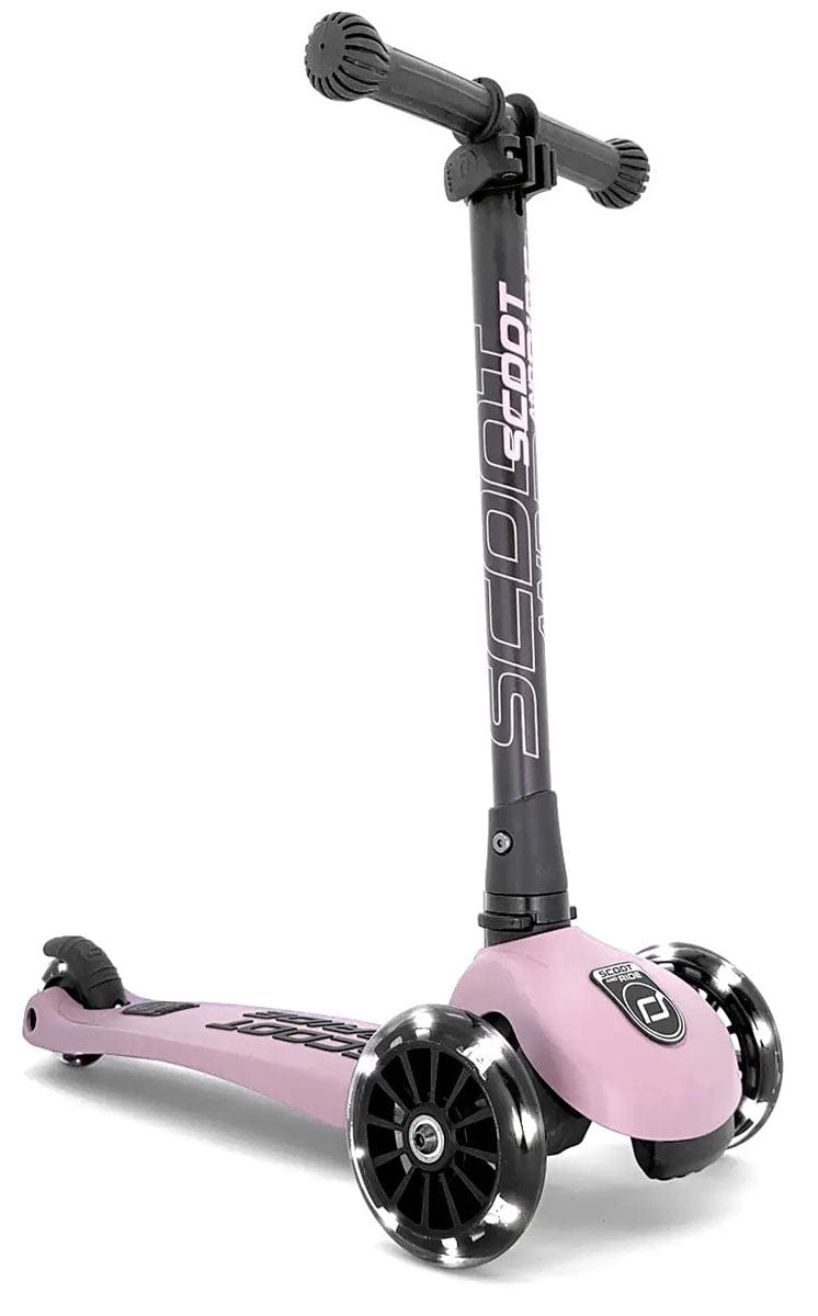 Scoot & Ride HighwayKick3 LED Scooter - Rose - SRUS-HWK3-ROSE
