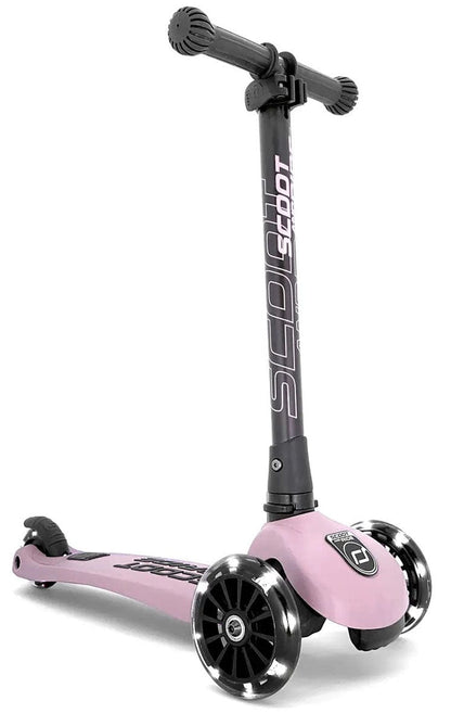 Scoot & Ride HighwayKick3 LED Scooter - Rose - SRUS-HWK3-ROSE