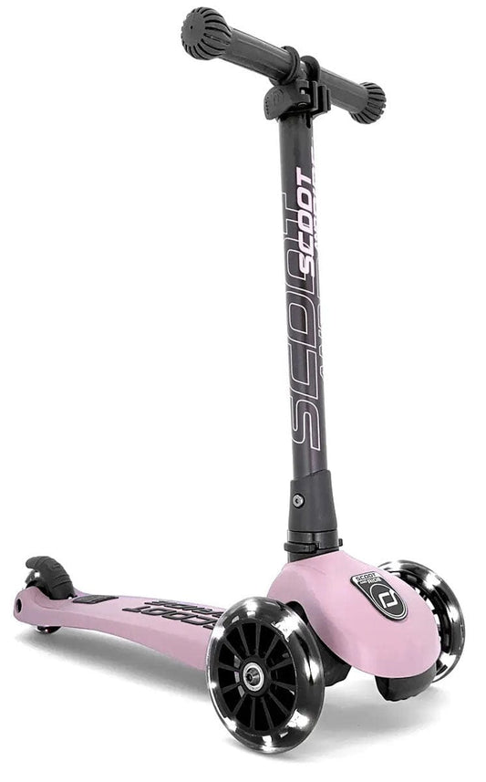 Scoot & Ride HighwayKick3 LED Scooter - Rose - SRUS-HWK3-ROSE