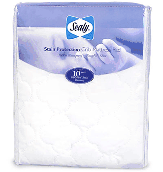 Sealy Stain Protection Crib Mattress Pad - ED005-QSX6
